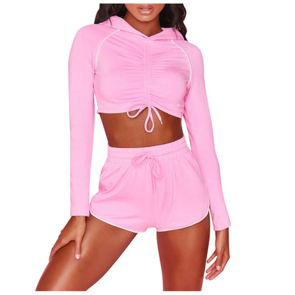 Women's Long Sleeve Yoga Tracksuit – Sexy Fitness Sport Suit for Gym & Training