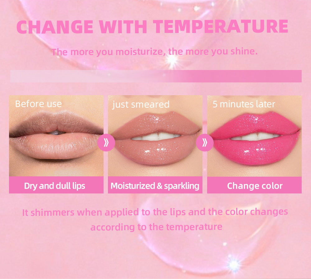 Color-Changing Shimmer Lip Gloss