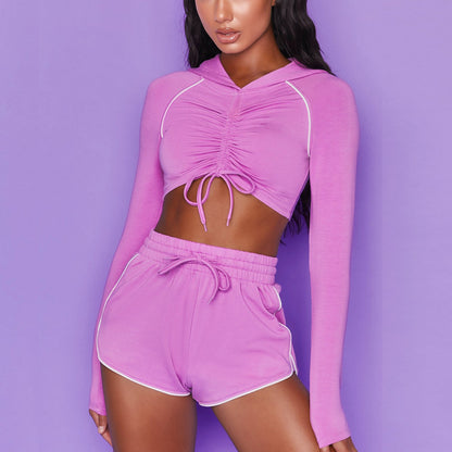 Women's Long Sleeve Yoga Tracksuit – Sexy Fitness Sport Suit for Gym & Training