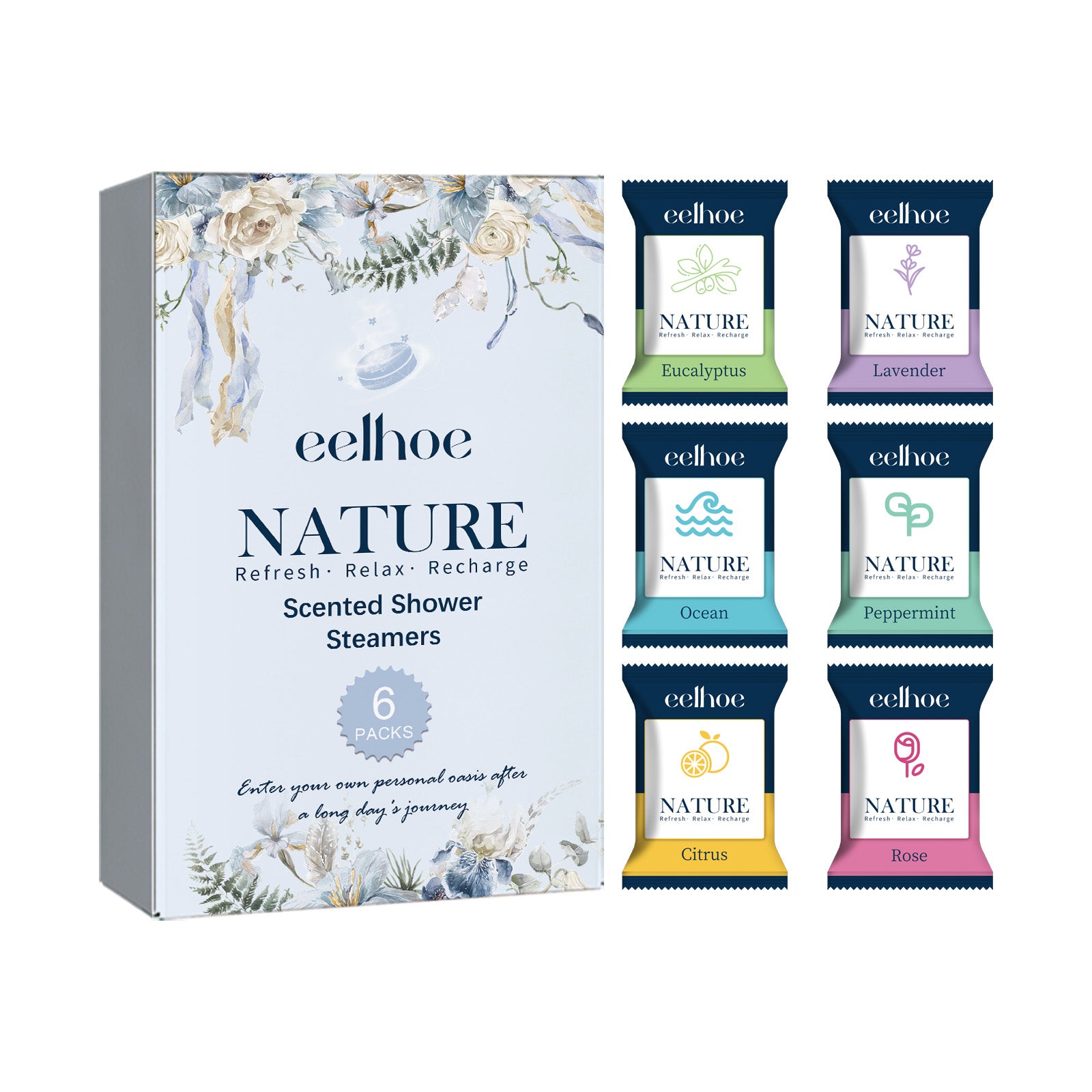 Rose, Citrus & Peppermint Aromatherapy Shower Tablets