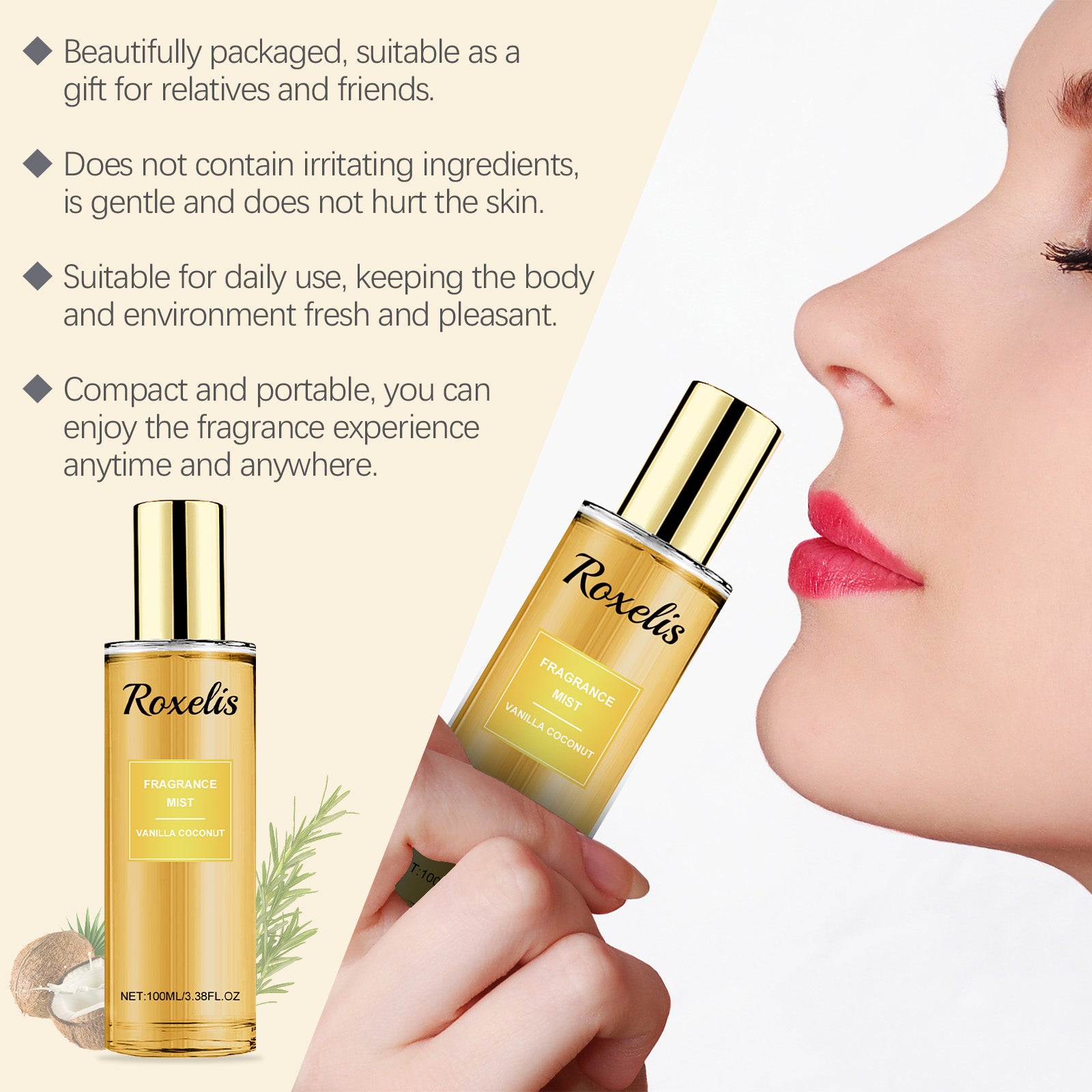 Vanilla Coconut Fragrance Body Spray