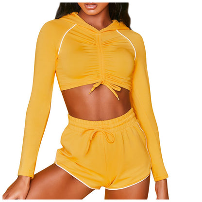 Women's Long Sleeve Yoga Tracksuit – Sexy Fitness Sport Suit for Gym & Training