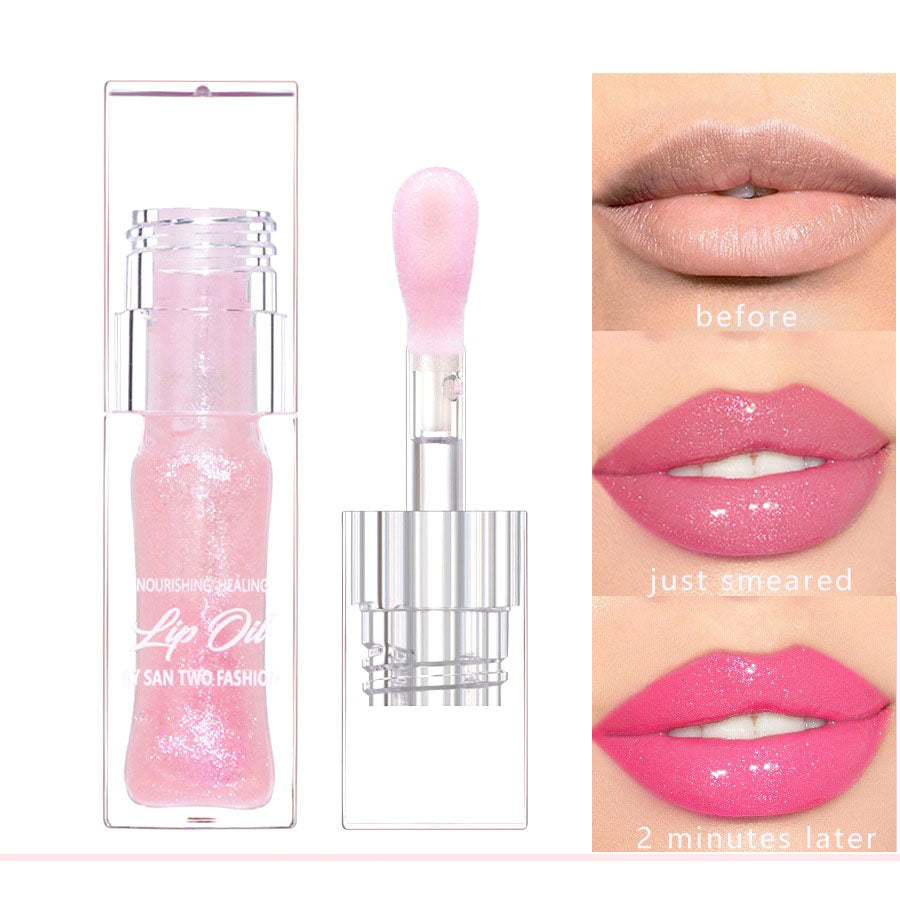 Color-Changing Shimmer Lip Gloss