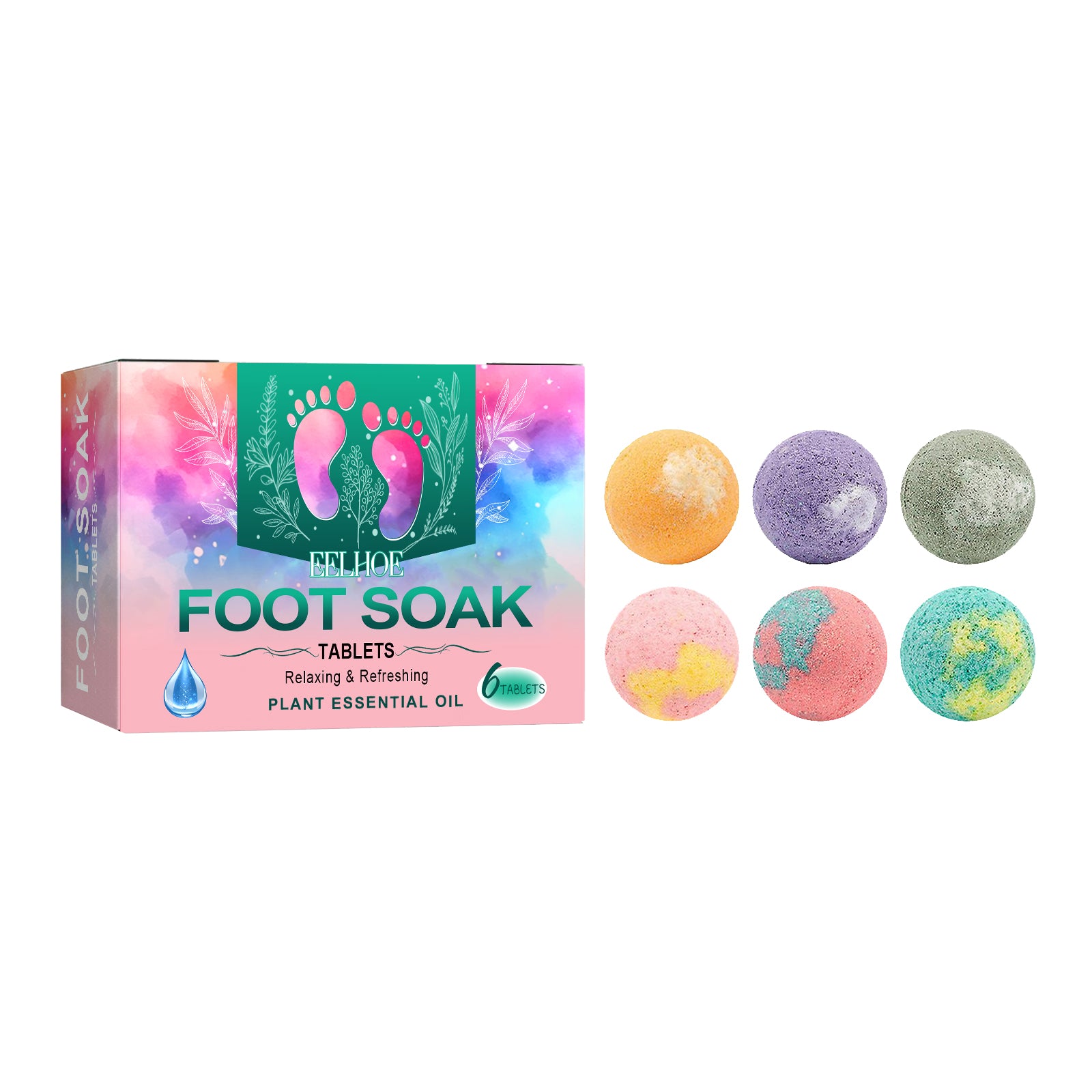 Ginger & Sea Salt Fizzing Foot Bath Balls