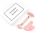 Rose Quartz Face Lift Roller – Natural Crystal Facial Massager