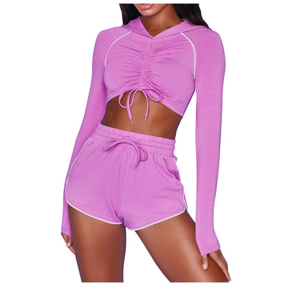 Women's Long Sleeve Yoga Tracksuit – Sexy Fitness Sport Suit for Gym & Training