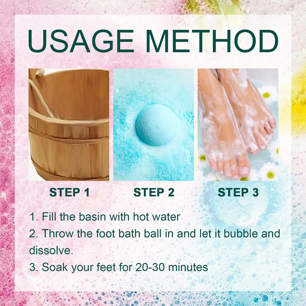 Ginger & Sea Salt Fizzing Foot Bath Balls
